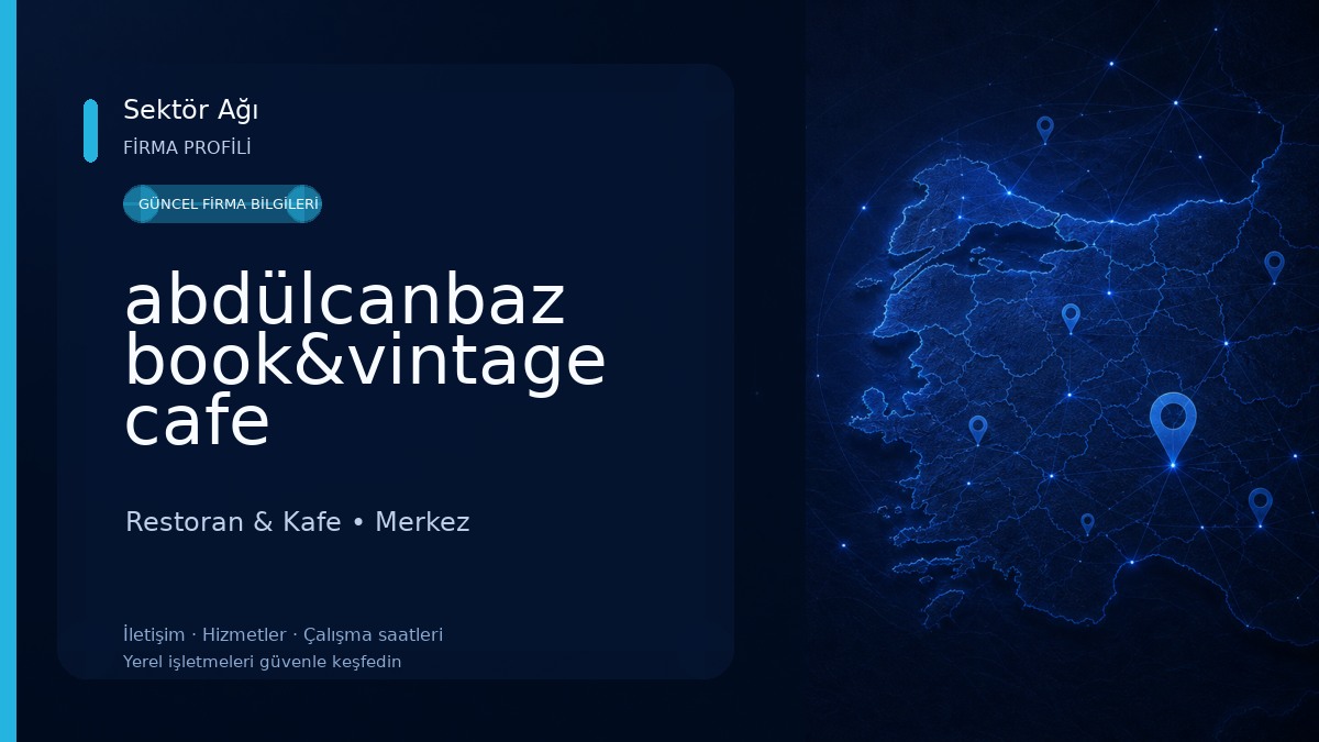 abdülcanbaz book&vintage cafe Restoran & Kafe