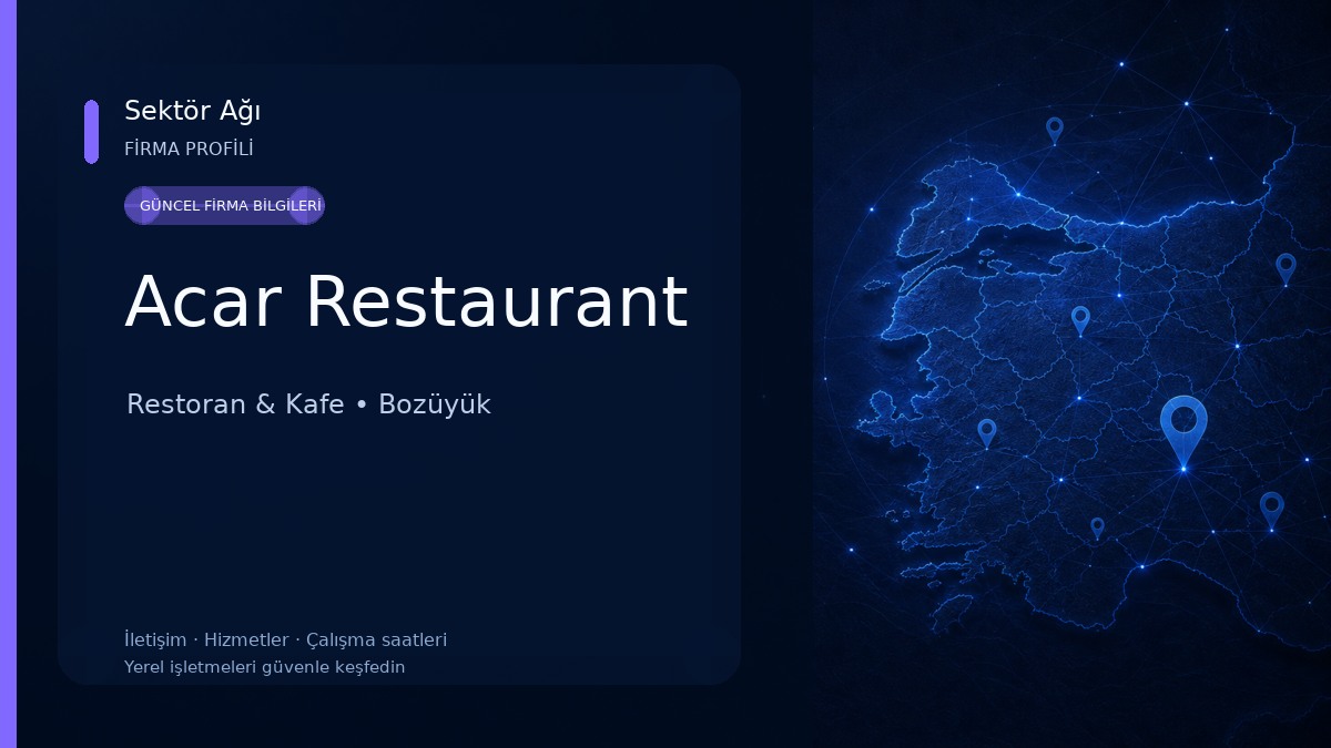 Acar Restaurant Restoran & Kafe