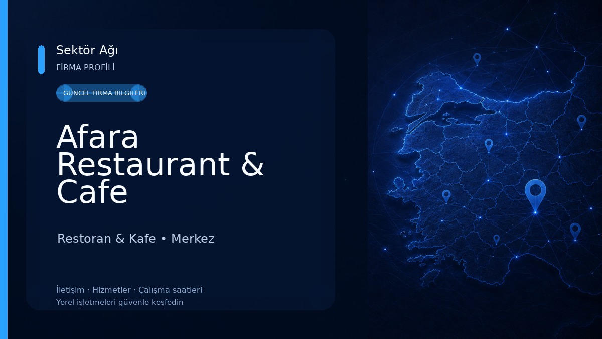 Afara Restaurant & Cafe