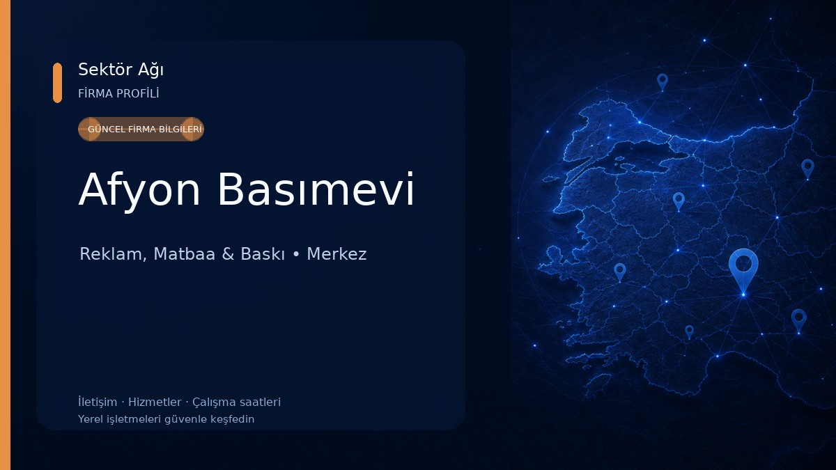 Afyon Basımevi Reklam, Matbaa & Baskı