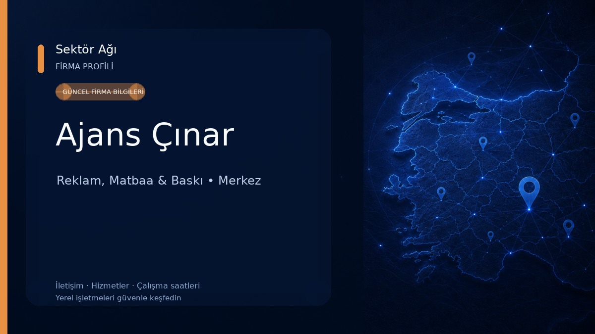 Ajans Çınar Reklam, Matbaa & Baskı