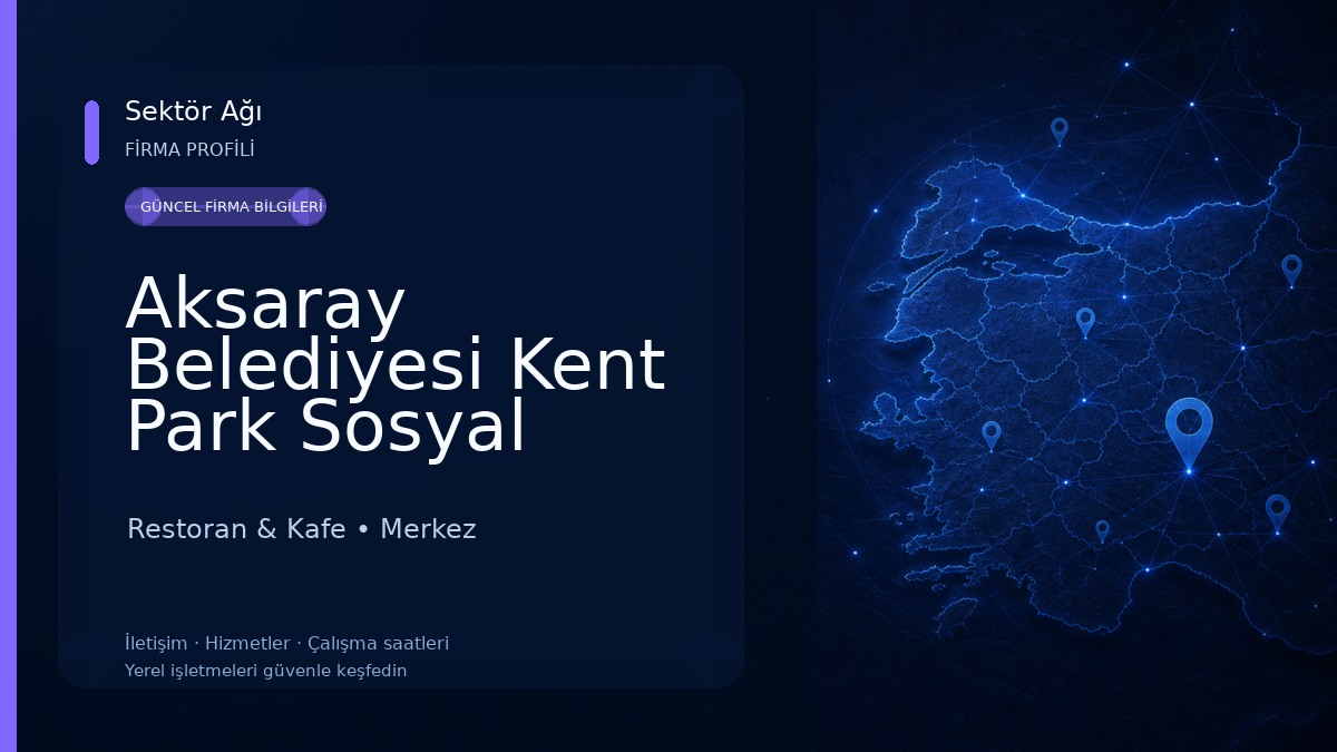 Aksaray Belediyesi Kent Park Sosyal Tesisi