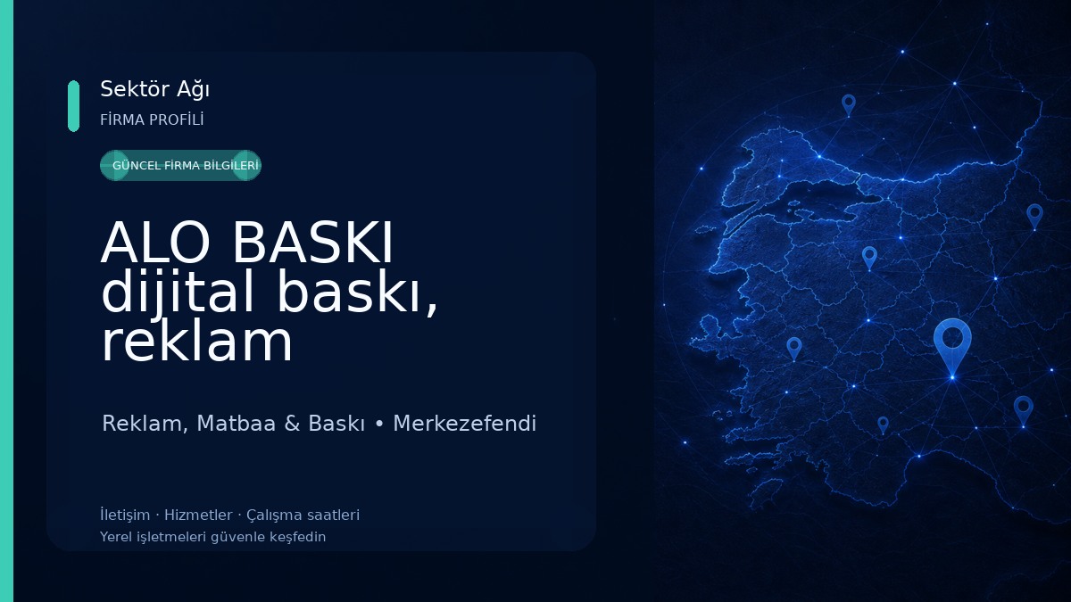ALO BASKI dijital baskı, reklam promosyon Reklam, Matbaa & Baskı