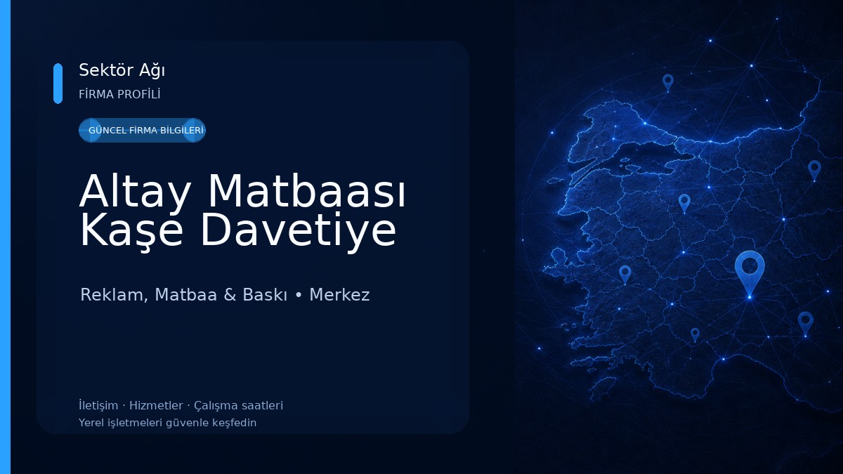 Altay Matbaası Kaşe Davetiye