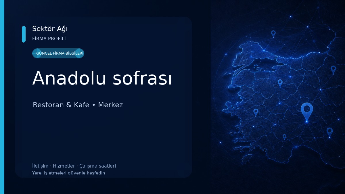 Anadolu sofrası
