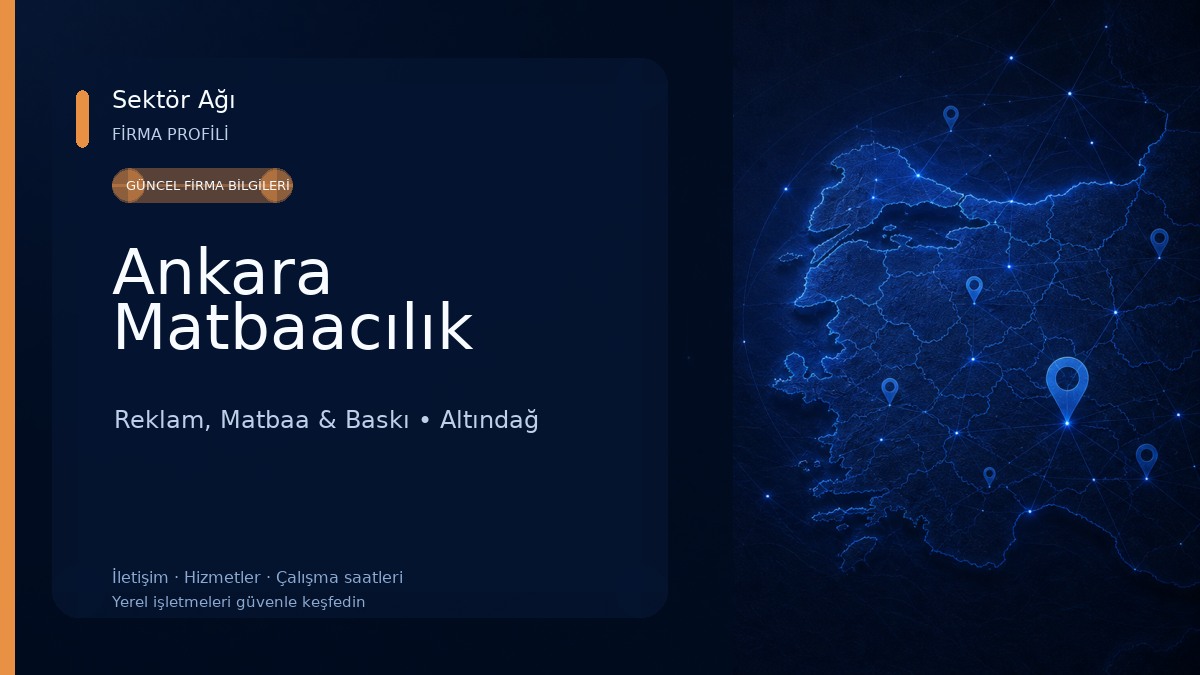 Ankara Matbaacılık Reklam, Matbaa & Baskı