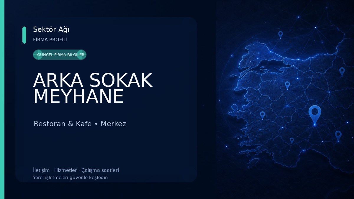 ARKA SOKAK MEYHANE Restoran & Kafe
