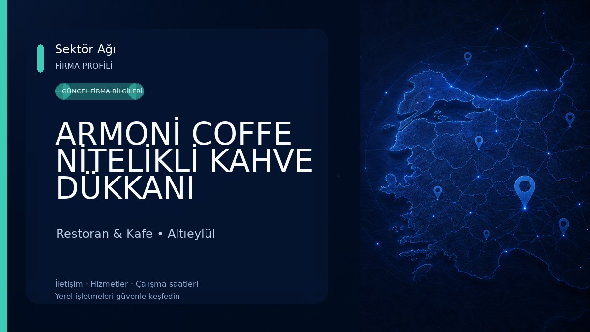 ARMONİ COFFE NİTELİKLİ KAHVE DÜKKANI Restoran & Kafe
