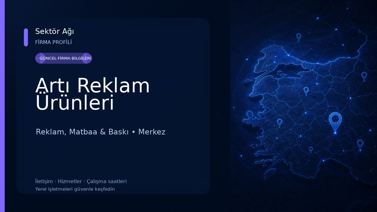Artı Reklam Ürünleri Reklam, Matbaa & Baskı