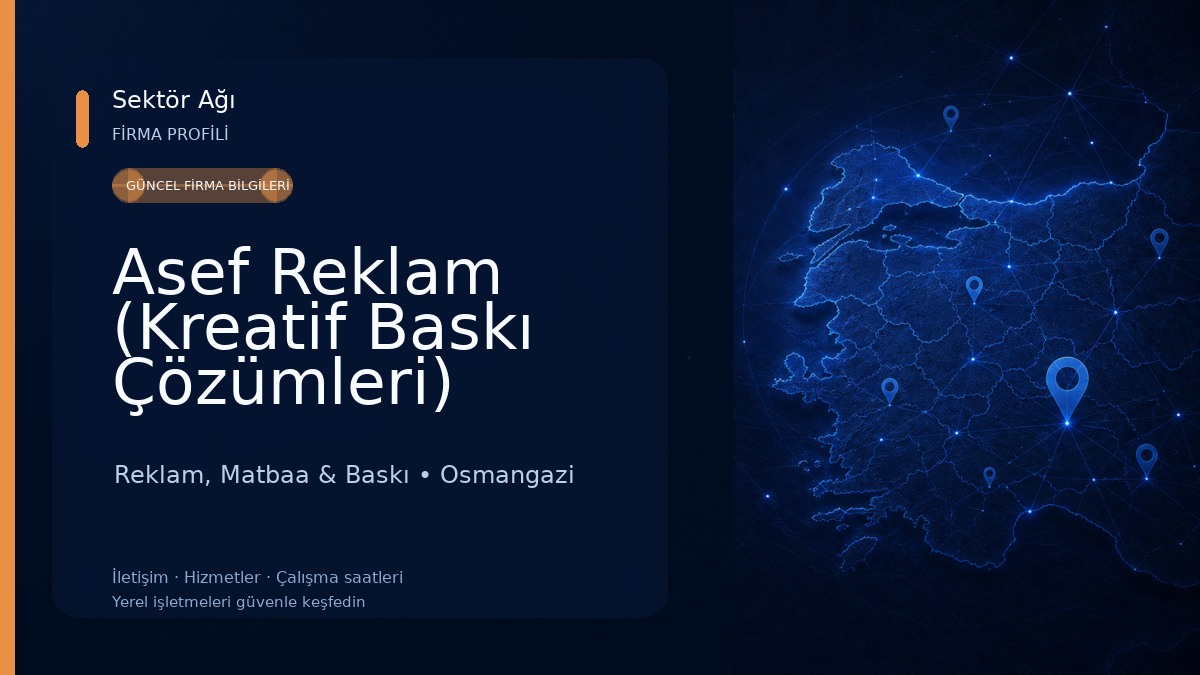 Asef Reklam (Kreatif Baskı Çözümleri)