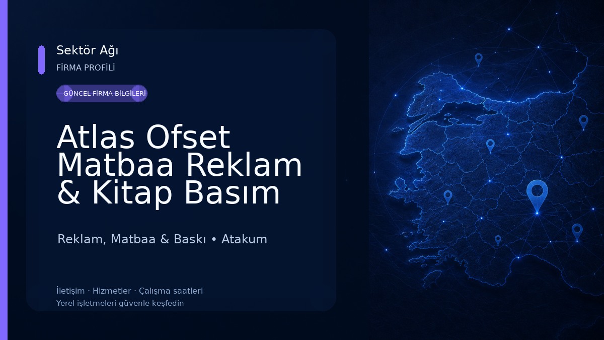 Atlas Ofset Matbaa Reklam & Kitap Basım Yayın Hizmetleri