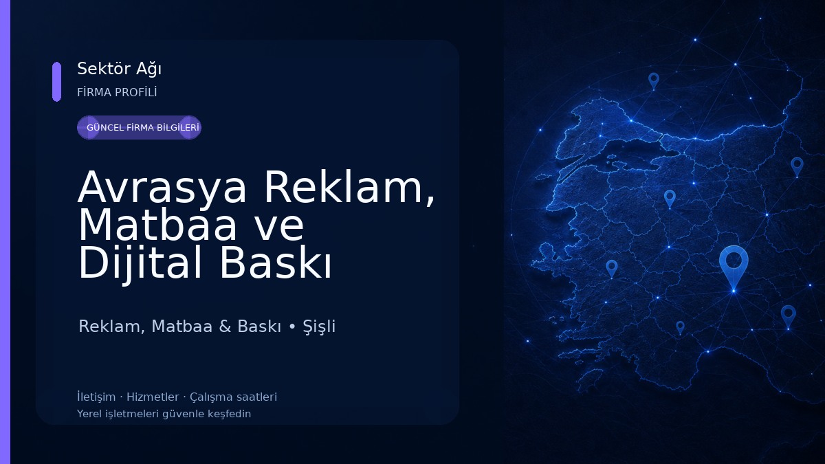 Avrasya Reklam, Matbaa ve Dijital Baskı