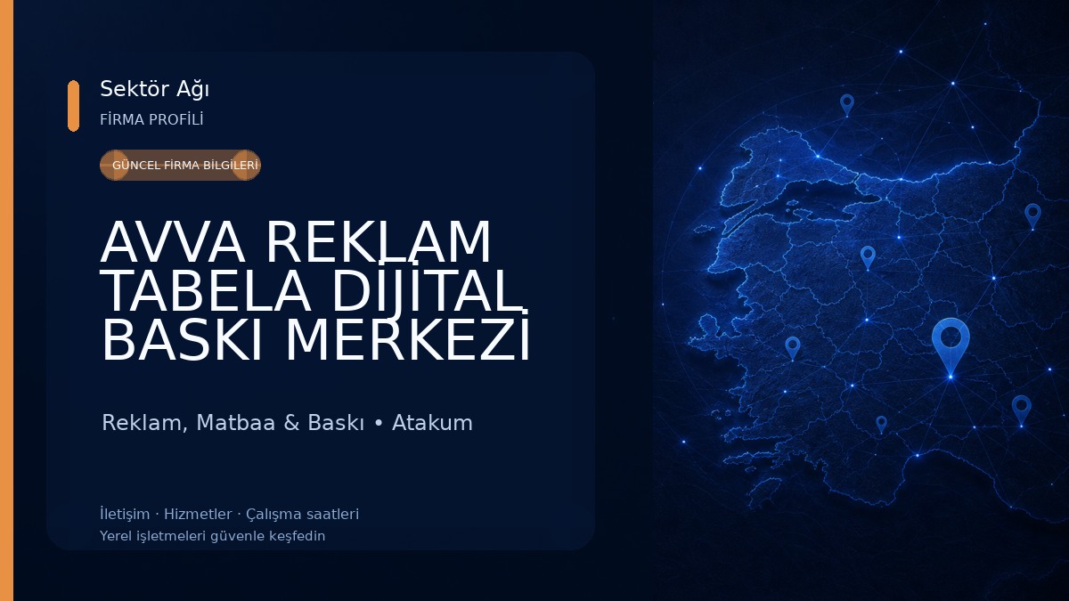 AVVA REKLAM TABELA DİJİTAL BASKI MERKEZİ