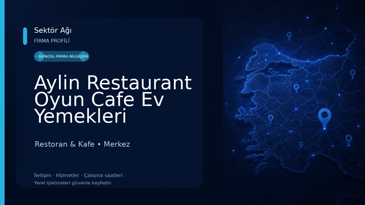 Aylin Restaurant Oyun Cafe Ev Yemekleri Restoran & Kafe