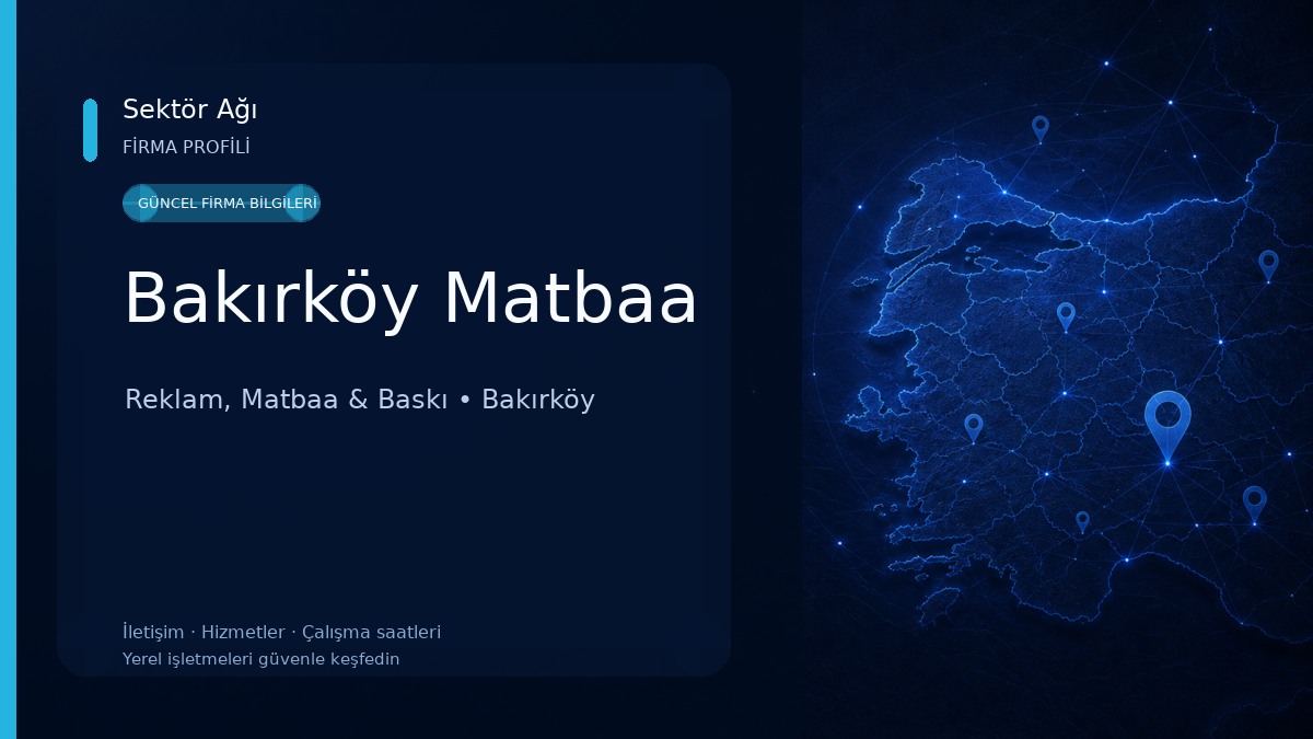Bakırköy Matbaa Reklam, Matbaa & Baskı