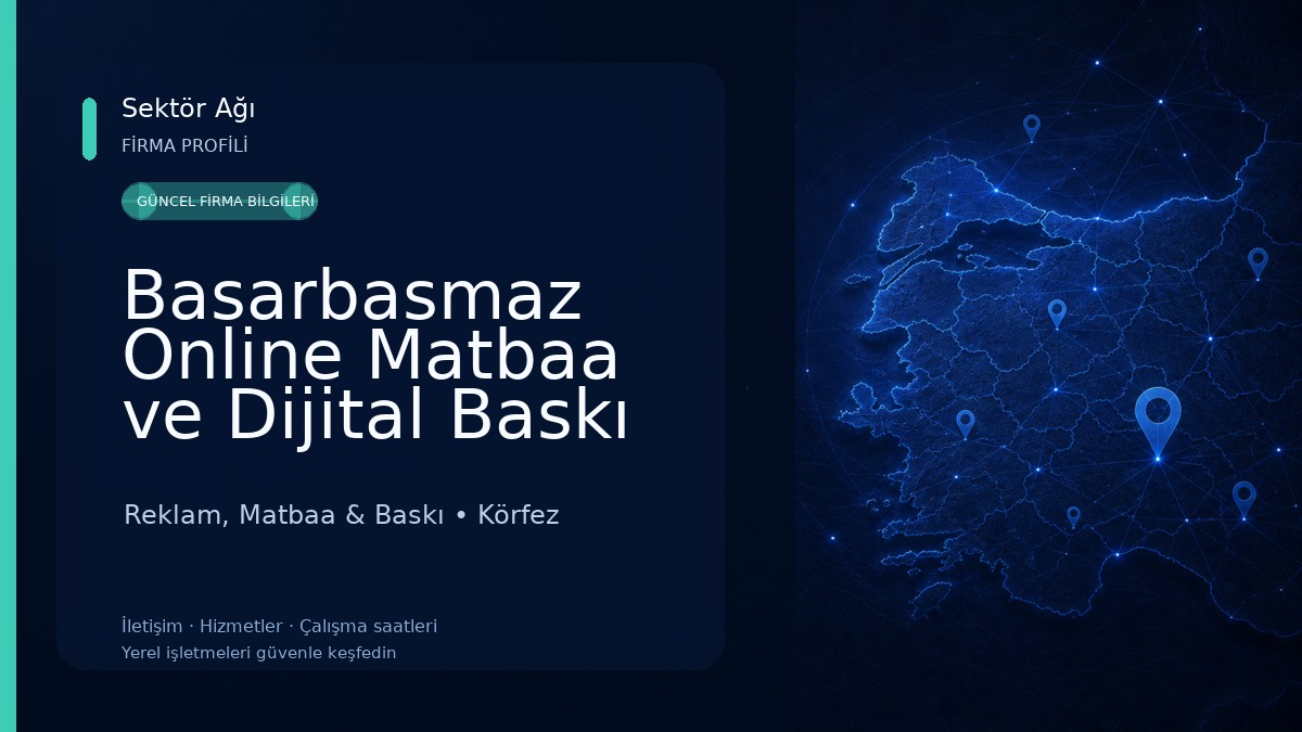 Basarbasmaz Online Matbaa ve Dijital Baskı Reklam, Matbaa & Baskı
