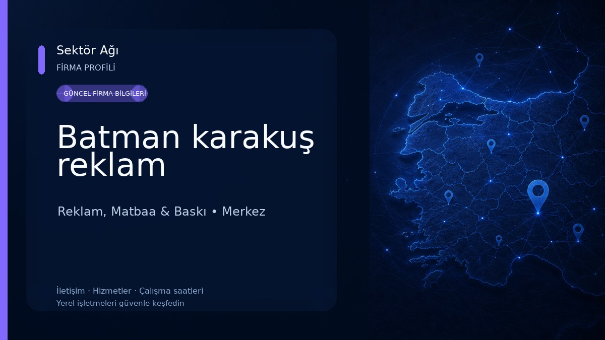 Batman karakuş reklam Reklam, Matbaa & Baskı