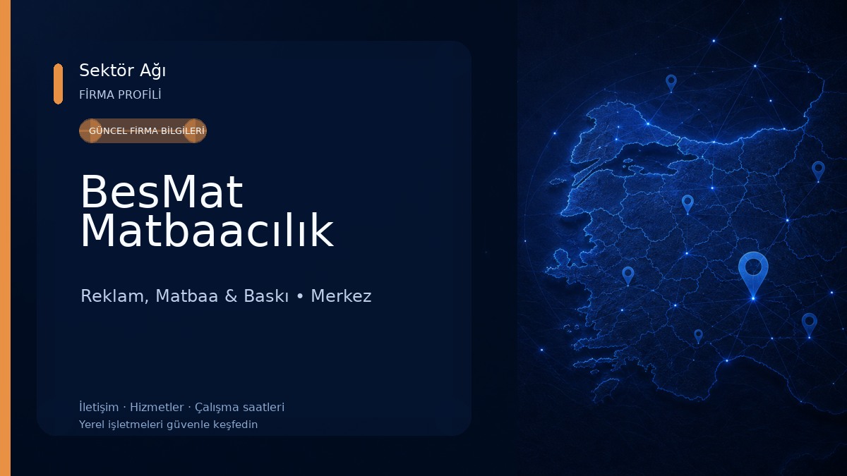 BesMat Matbaacılık Reklam, Matbaa & Baskı