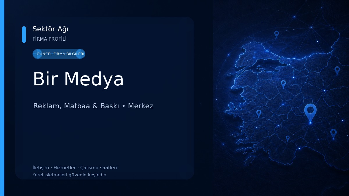 Bir Medya Reklam, Matbaa & Baskı