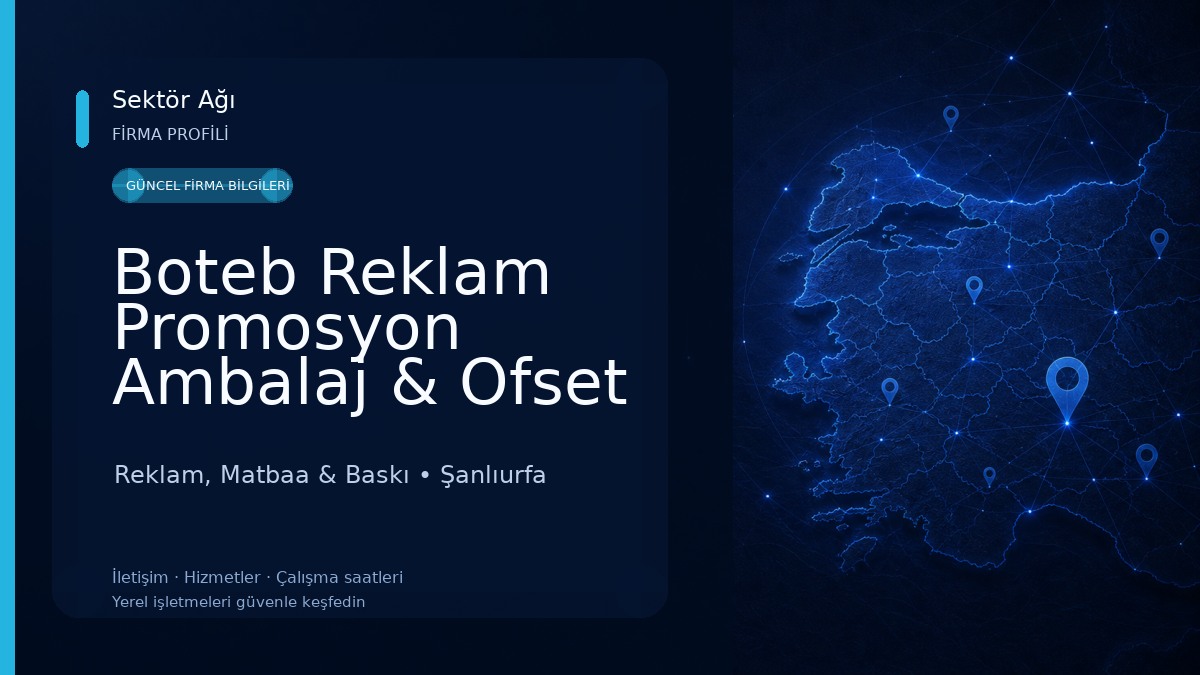 Boteb Reklam Promosyon Ambalaj & Ofset Matbaa Reklam, Matbaa & Baskı
