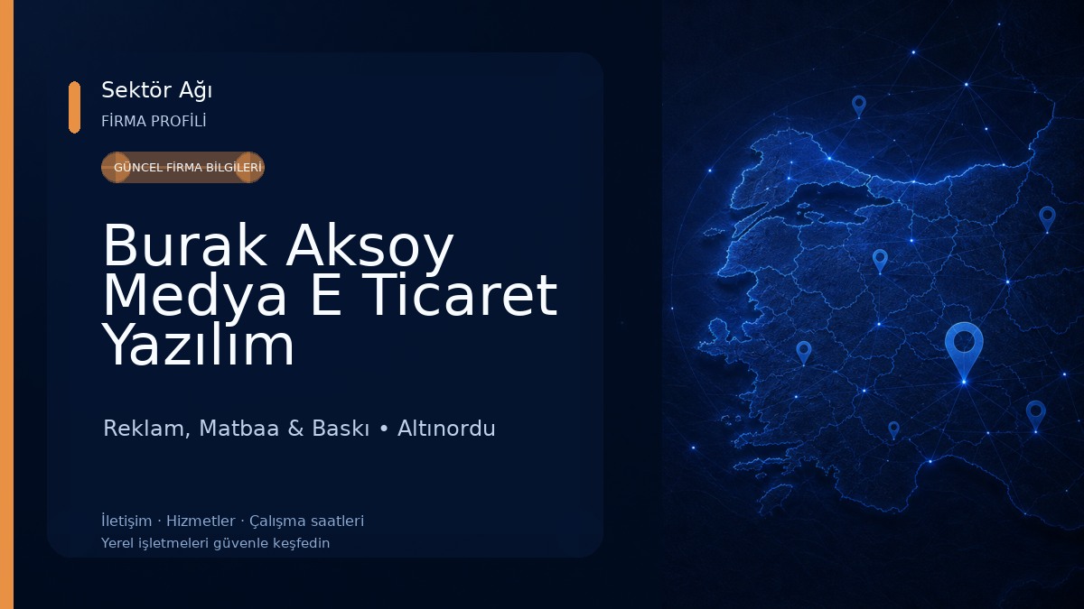 Burak Aksoy Medya E Ticaret Yazılım