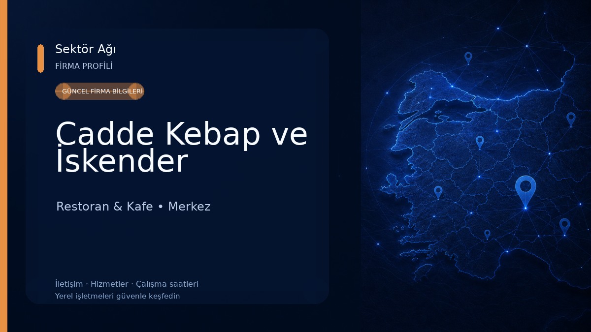 Cadde Kebap ve İskender