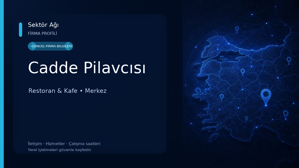 Cadde Pilavcısı Restoran & Kafe