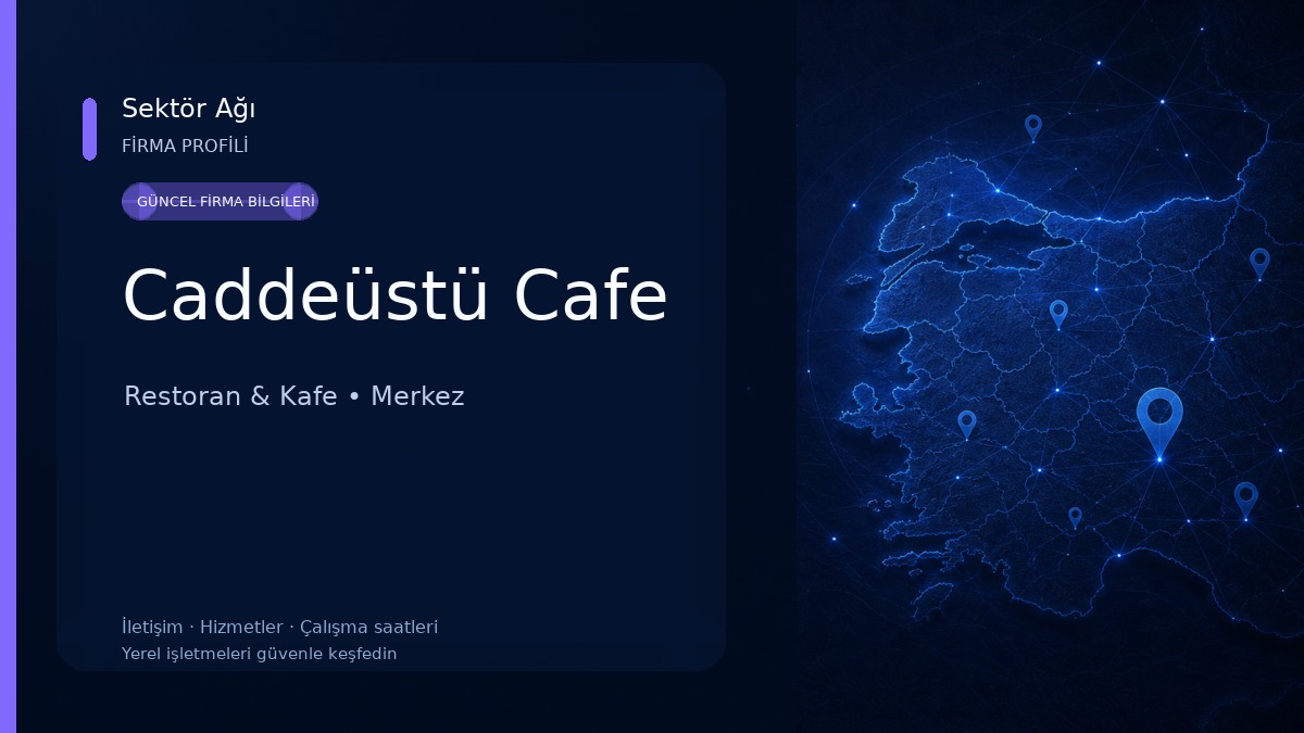 Caddeüstü Cafe Restoran & Kafe