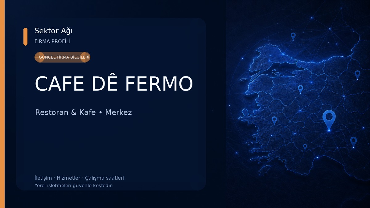 CAFE DÊ FERMO Restoran & Kafe