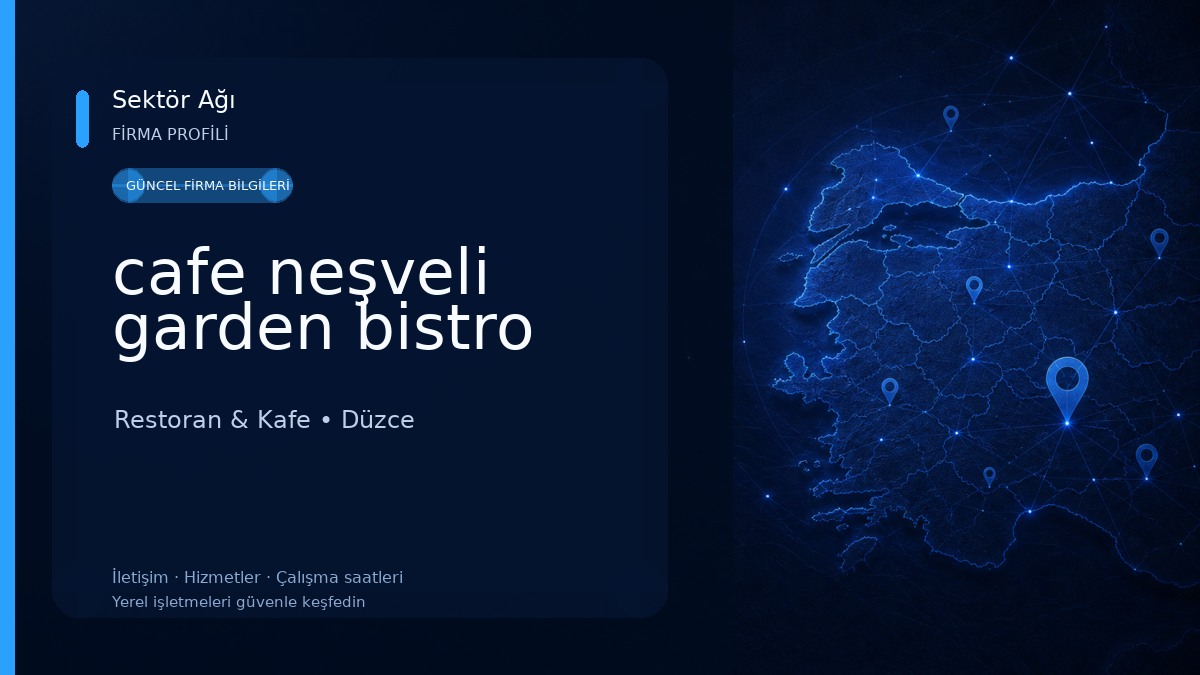 cafe neşveli garden bistro Restoran & Kafe