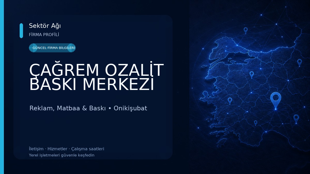 ÇAĞREM OZALİT BASKI MERKEZİ Reklam, Matbaa & Baskı