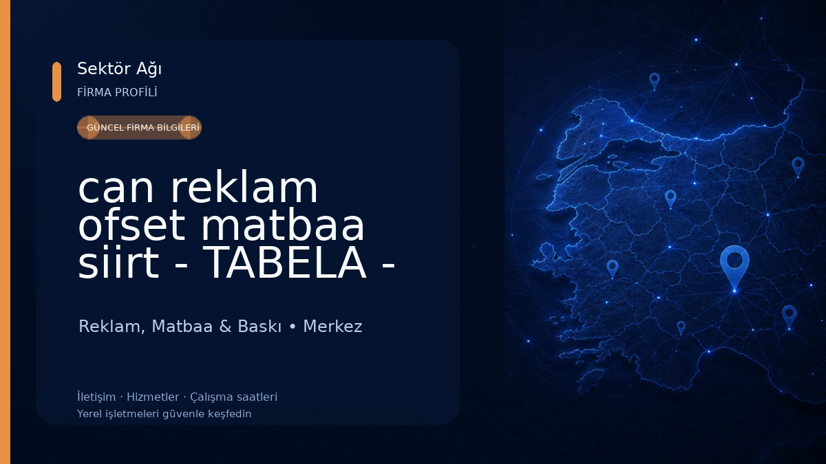 can reklam ofset matbaa siirt - TABELA - KAŞE - KARTVİZİT - FATURA - SİPARİŞ FİŞİ Reklam, Matbaa & Baskı