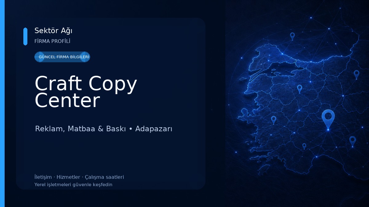 Craft Copy Center Reklam, Matbaa & Baskı