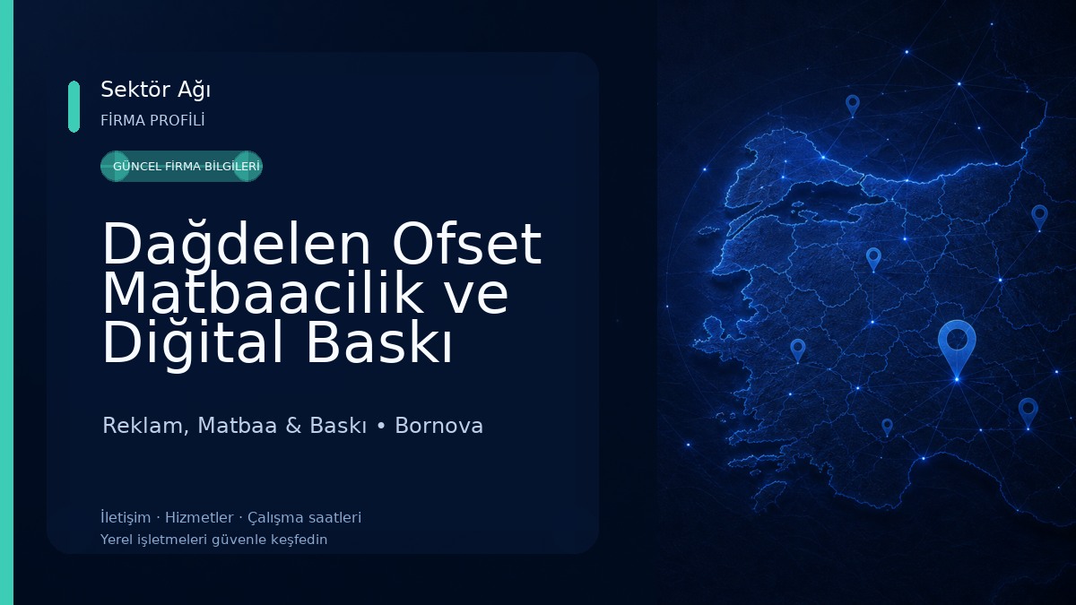 Dağdelen Ofset Matbaacilik ve Diğital Baskı Merkezi Reklam, Matbaa & Baskı
