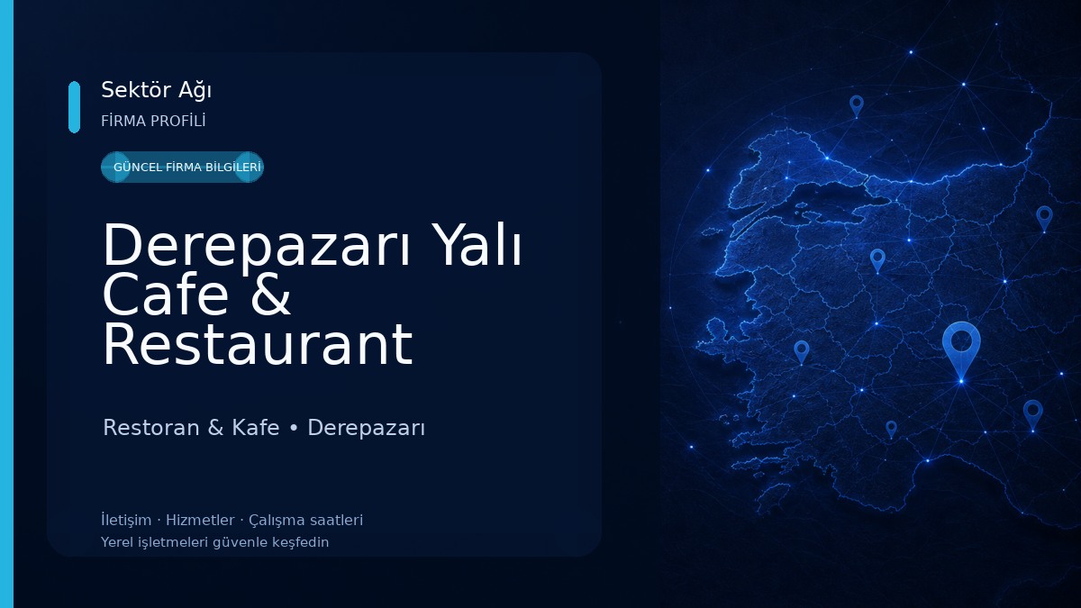 Derepazarı Yalı Cafe & Restaurant Restoran & Kafe