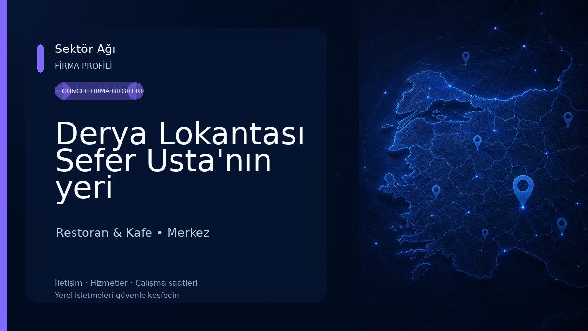 Derya Lokantası Sefer Usta'nın yeri