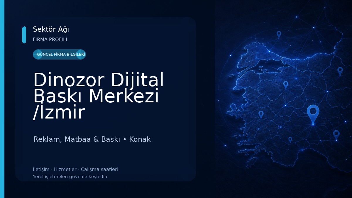 Dinozor Dijital Baskı Merkezi /İzmir Kartvizit,El İlanı,Afiş,Branda,Promosyon Ürünleri Alsancak İZMİR