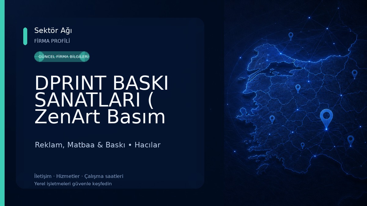 DPRINT BASKI SANATLARI ( ZenArt Basım San. Ltd. Şti ) Reklam, Matbaa & Baskı