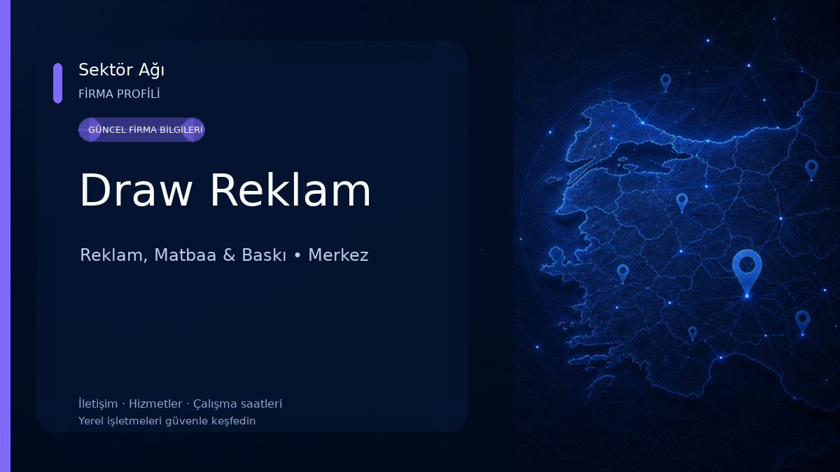 Draw Reklam Reklam, Matbaa & Baskı