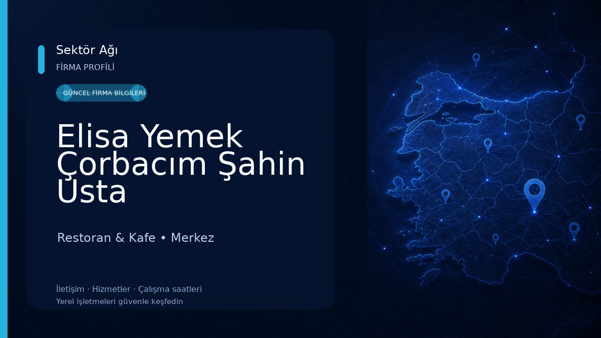 Elisa Yemek Çorbacım Şahin Usta