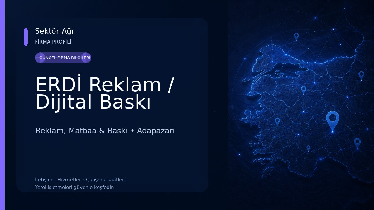ERDİ Reklam / Dijital Baskı Reklam, Matbaa & Baskı