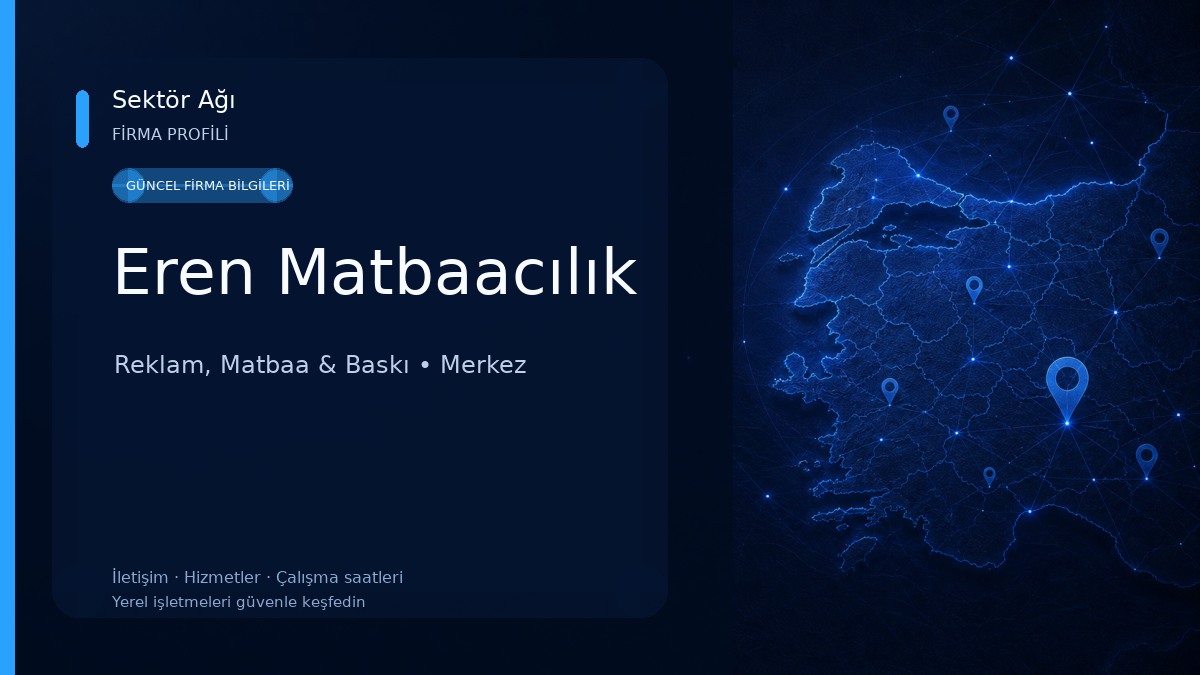 Eren Matbaacılık Reklam, Matbaa & Baskı