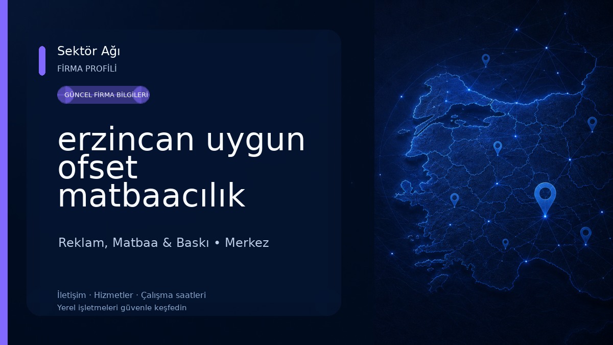 erzincan uygun ofset matbaacılık Reklam, Matbaa & Baskı