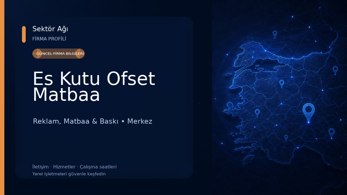 Es Kutu Ofset Matbaa Reklam, Matbaa & Baskı