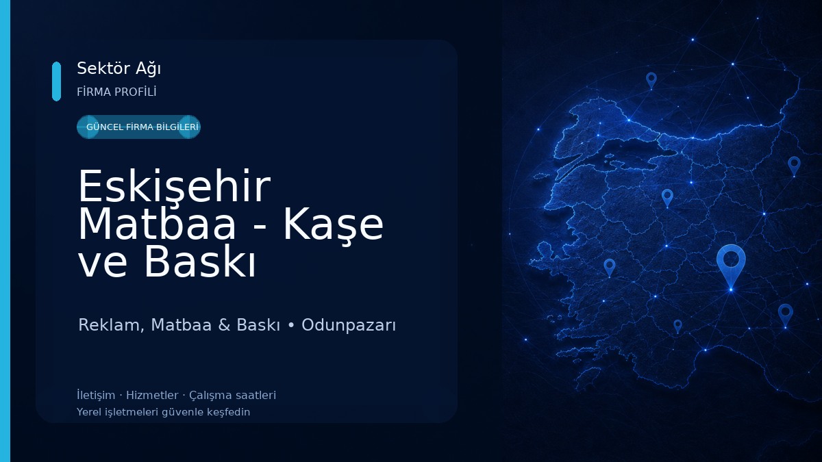 Eskişehir Matbaa - Kaşe ve Baskı Merkezi