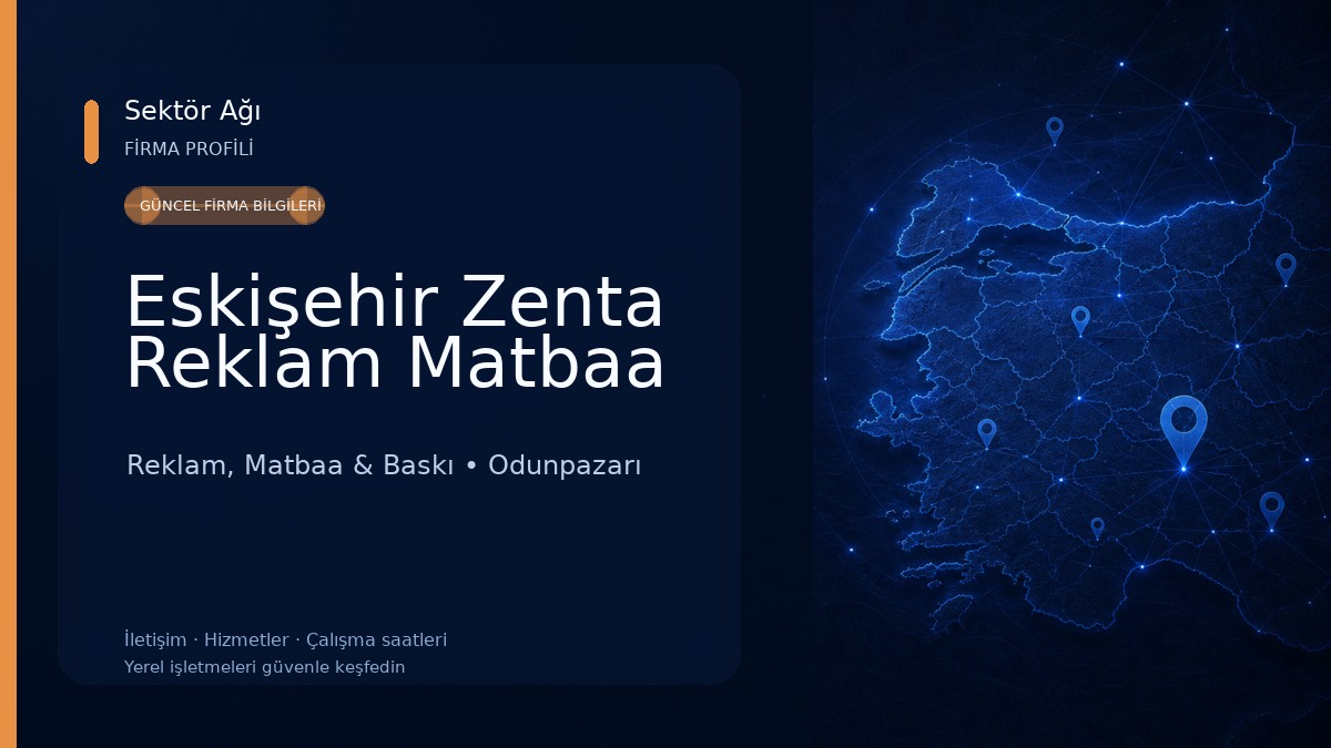 Eskişehir Zenta Reklam Matbaa Reklam, Matbaa & Baskı