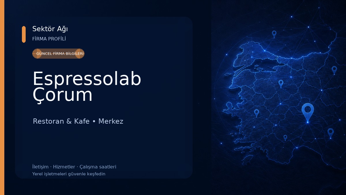 Espressolab Çorum Restoran & Kafe