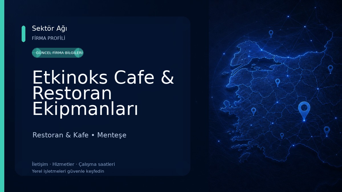 Etkinoks Cafe & Restoran Ekipmanları
