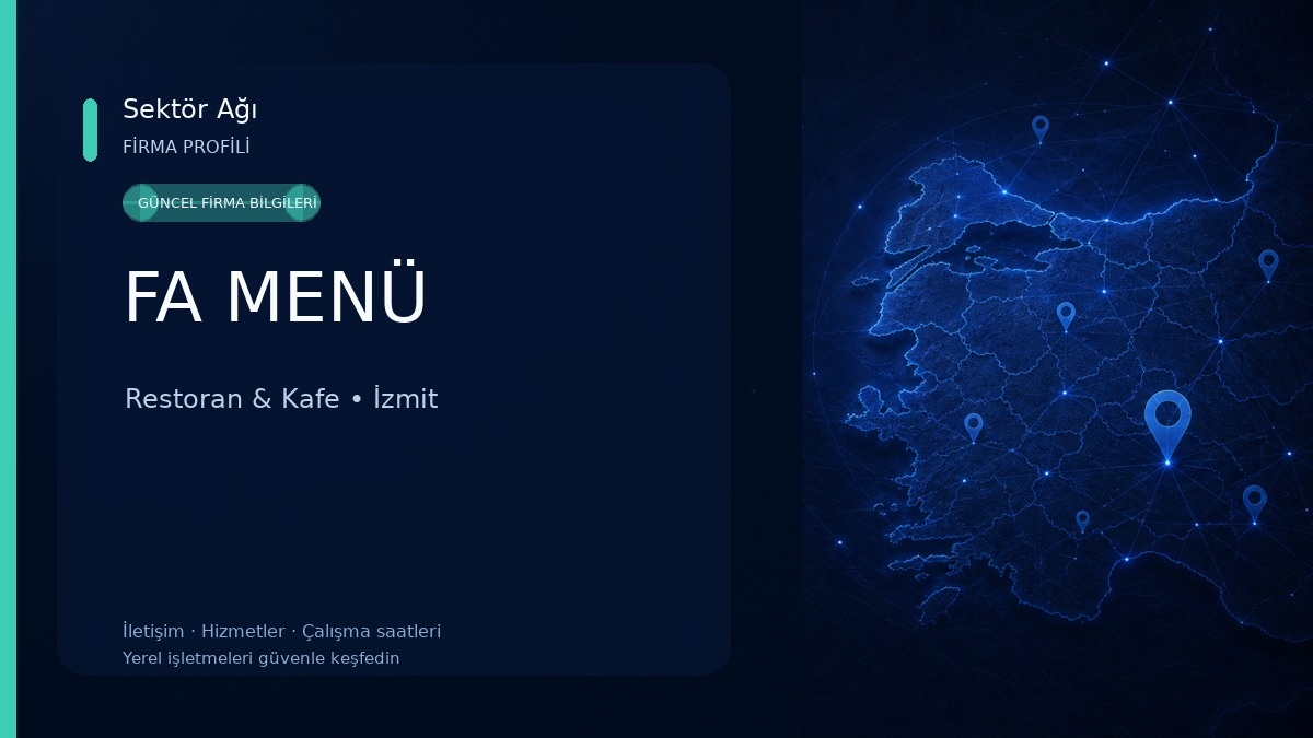 FA MENÜ Restoran & Kafe