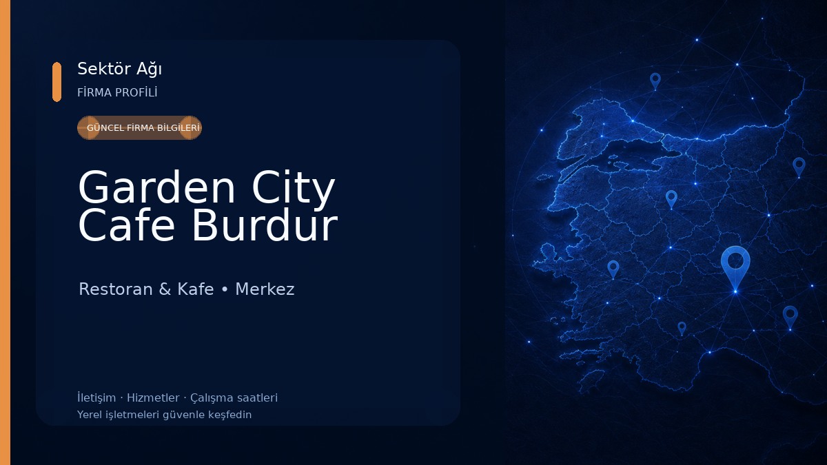 Garden City Cafe Burdur Restoran & Kafe